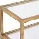 preview thumbnail 6 of 4, Carson Carrington Iron Gold Console Table