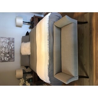 Madison Park Antonio Grey Upholstered Rectangle Accent Bench