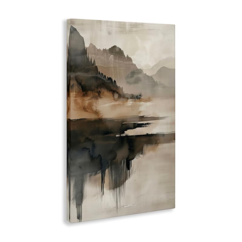 Stupell Layered Opaque Mountain Reflection Canvas Wall Art Design By LSR Creative Studio