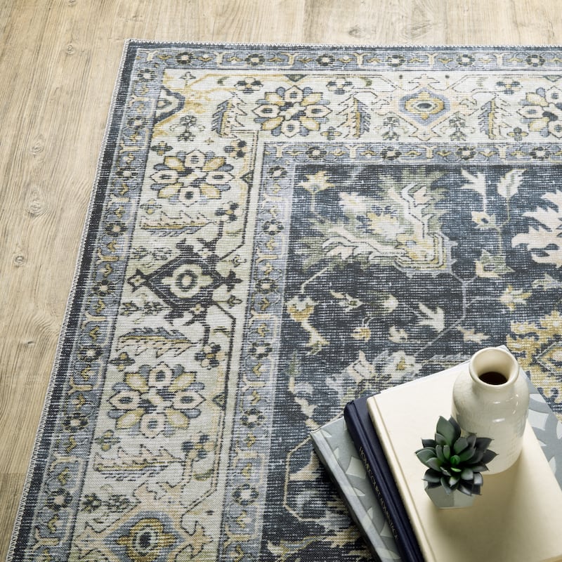 Vista Home Clarissa Washable Vintage Oriental Indoor Area Rug
