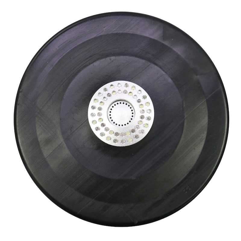 Alpine Corporation 398 GPH Pump 48 LED Light Floating Spray Fountain, Black