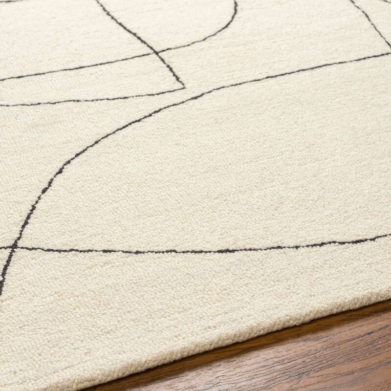 Grazie Handmade Modern Contour Wool Area Rug