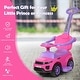 preview thumbnail 4 of 3, Honey Joy 3 in 1 Ride on Push Car Toddler Stroller Sliding Car with Music-Pink - 35" x 17" x 33" (L x W x H)