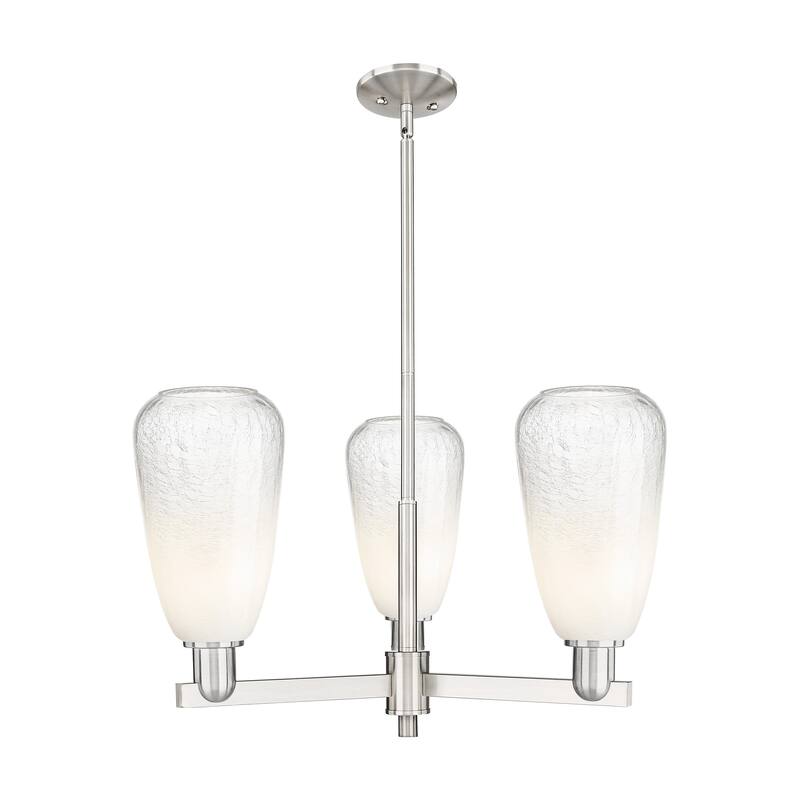 Innovations Lighting Downtown Urban - Brookhaven Almond - 3 Light 18" Stem Hung Chandelier
