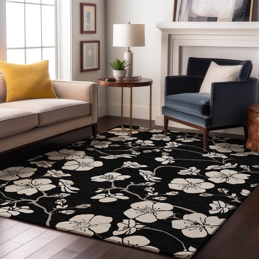 Premium Washable Super Soft Modern Floral Mayfield Rug