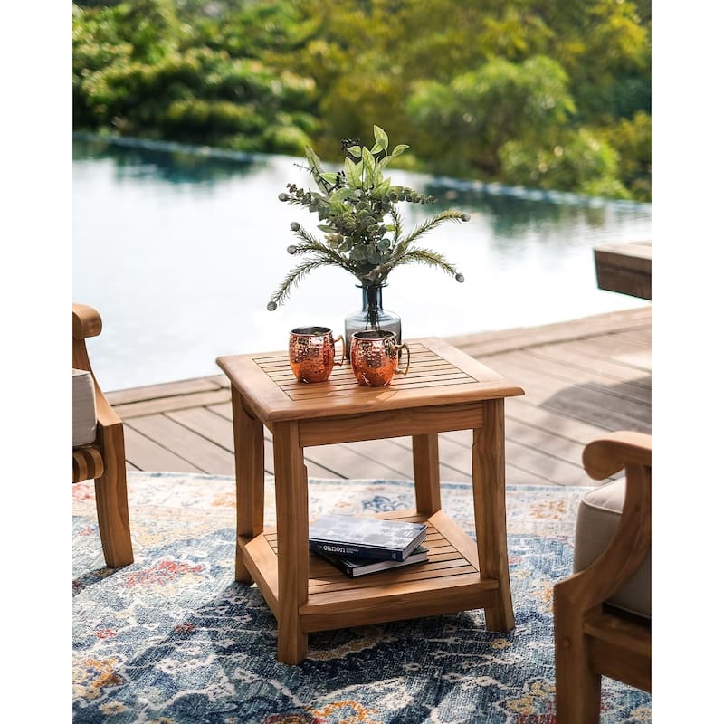 Cambridge Casual Chara 3-piece Teak Wood Outdoor Chat Set