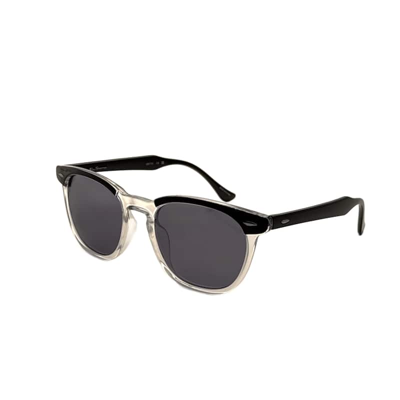 Ben Sherman Men's Toby 54mm Black-Clear Crystal Polarized Sunglasses
