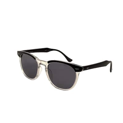 Ben Sherman Men's Toby 54mm Black-Clear Crystal Polarized Sunglasses