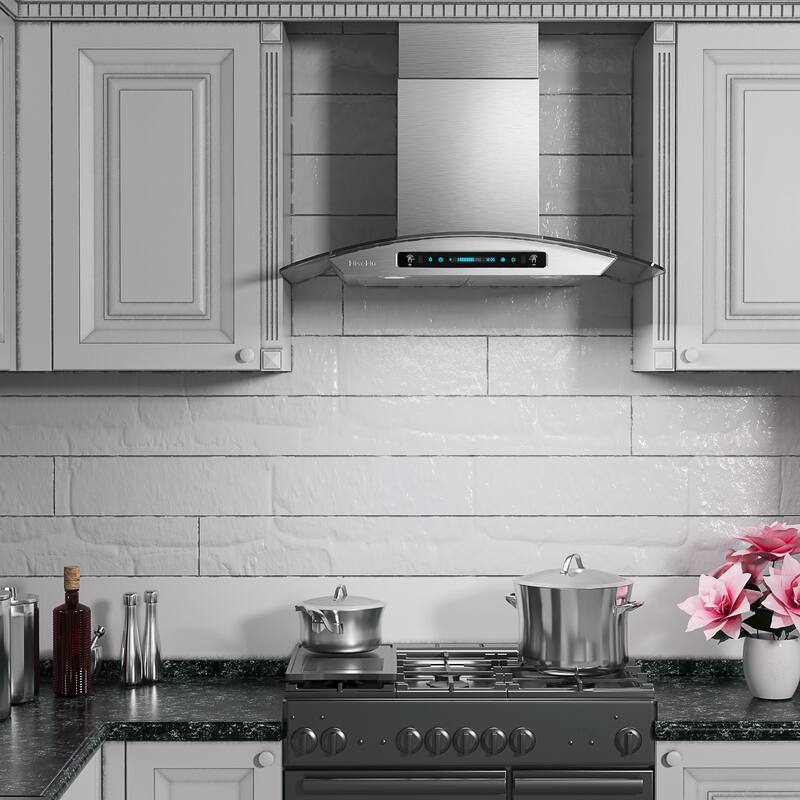 HisoHu 30/36 Inch Vent Wall Mount Range Hood 780 CFM Stainless Steel 30'' Bed Bath & Beyond