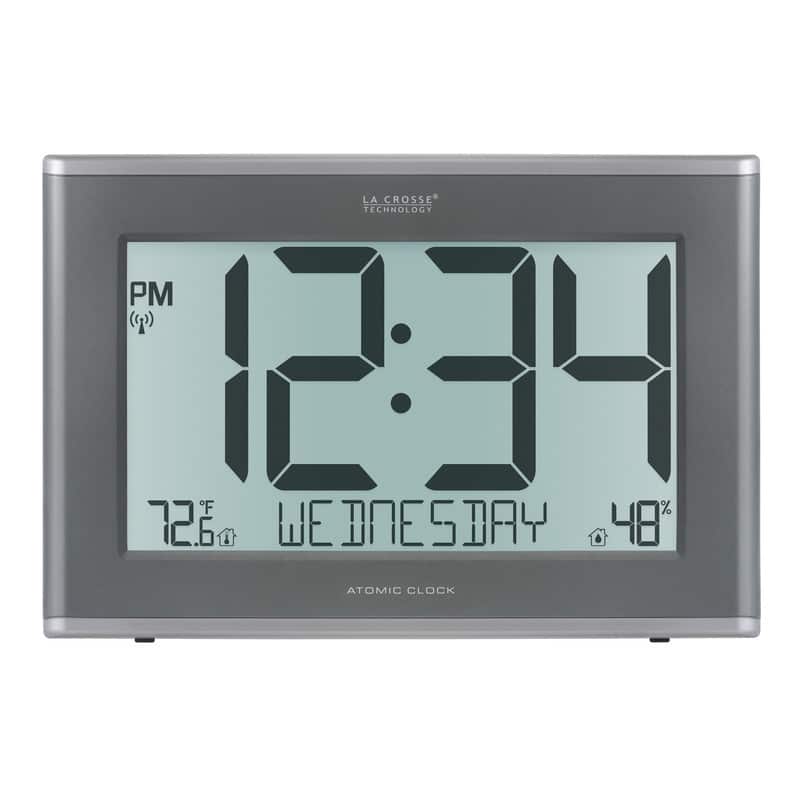 La crosse technology extra large atomic clock with backlight bed bath