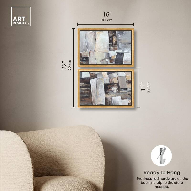 Inside the Future Canvas Set of 2 by Art Remedy