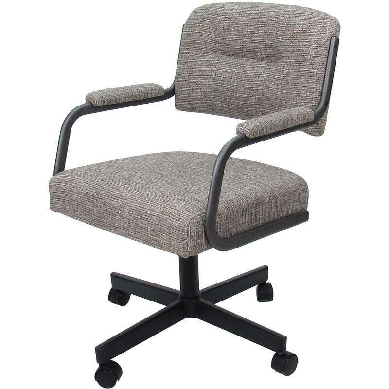 Swivel Kitchen Dining Caster Chair with Wheels - M-110 - N/A - Jetty June - Gray