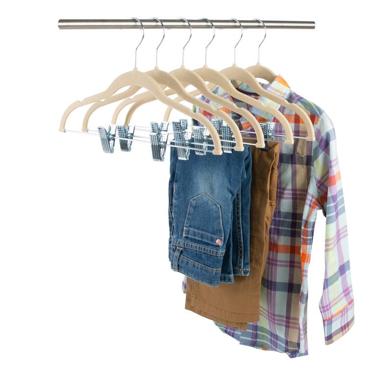 Simplify 24 Pack Children's Velvet Hangers
