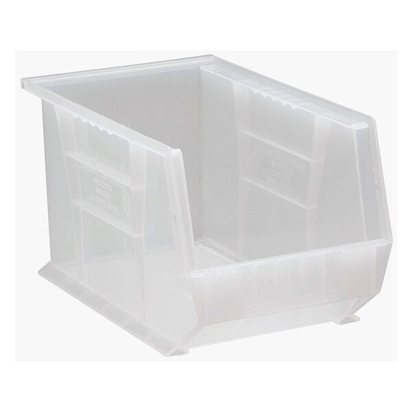 12 Pack 7 3/8" x 4 1/8" x 3" Plastic Inventory Storage Stacking Shelf Parts Bins 