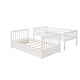 preview thumbnail 10 of 10, Twin-Over-Twin Bunk Bed with Ladders and Two Storage Drawers