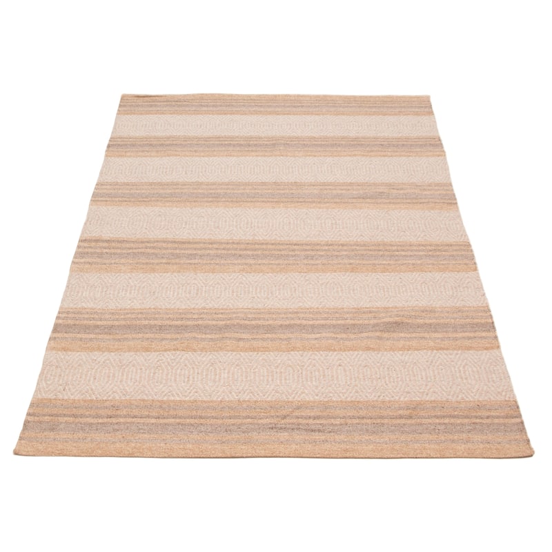 Nevada Grey, Tan Kilim 5'1" x 7'7" - 5'1 x 7'7