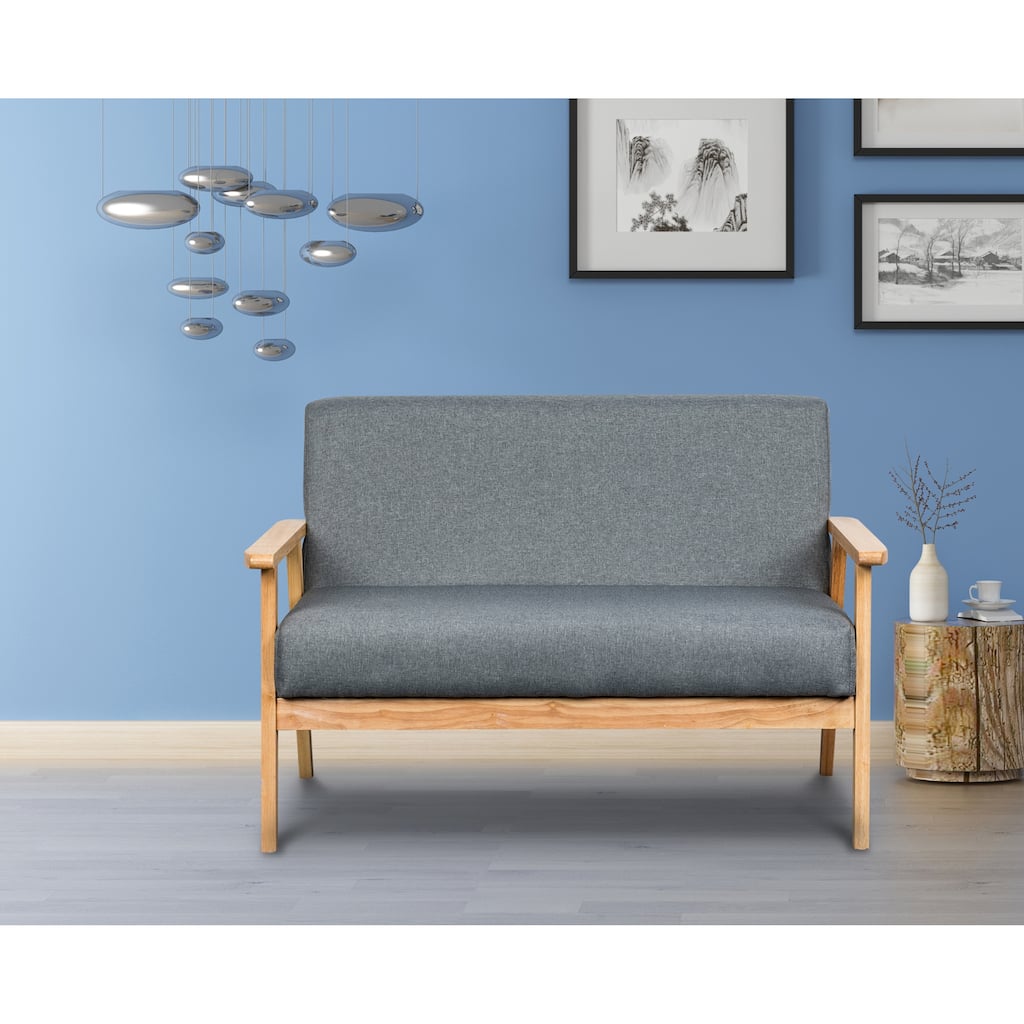 45" Gray Loveseat