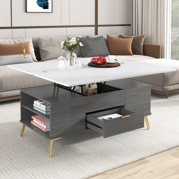 Lift Top Coffee Table with Drawers and Multi Functional Lift Top Coffee Table with Drawers and Multi Functional