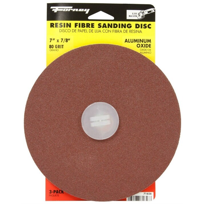 5 x 7//8 36 Grit Aluminum Oxide Resin Fiber Grinding /& Sanding Discs 25 Pack