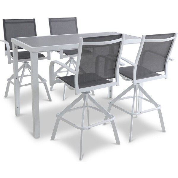 Shop Mōd Harper 5-Piece Outdoor High-Dining Set with 4 ...
