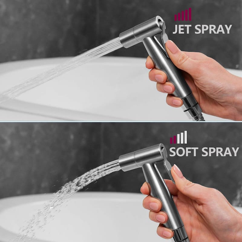 Proox Stainless Steel Handheld Brushed Bidet Sprayer Set
