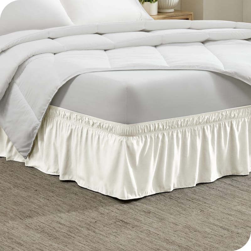 Bare Home Adjustable Wrap Around Bed Skirt