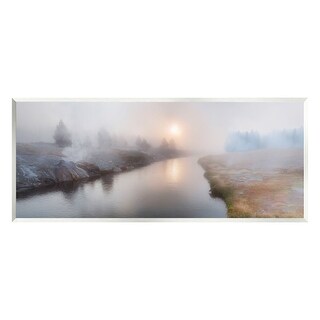 Stupell Foggy River at Dawn Wall Plaque Art Design by Lena Owens - Bed ...