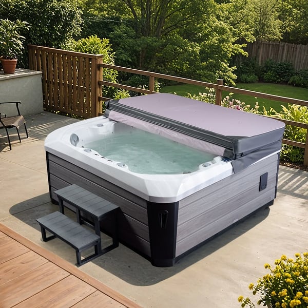 slide 2 of 11, EROMMY Luxury 6-Person Hot Tub – 51 Jets, Heated & Ozonated – Premium Family Spa with Cover 6-Person