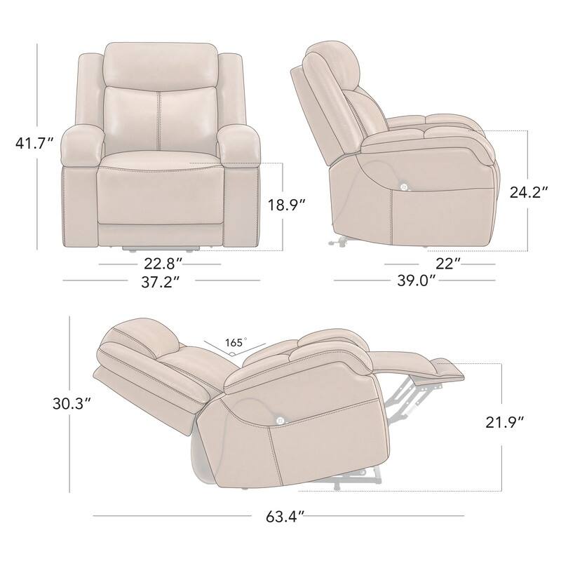 Spruce & Spring Dual Motor Power Lift Recliner Chair for Elderly with Massage and Heat