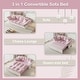 preview thumbnail 13 of 31, 74.8" Queen Size Pull Out Sofa Bed 3-in-1 Convertible Sleeper Tufted Sofa with 2 Soft Pillows
