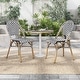 preview thumbnail 5 of 95, Furniture of America Irene French Chevron Wicker Patio Dining Chairs
