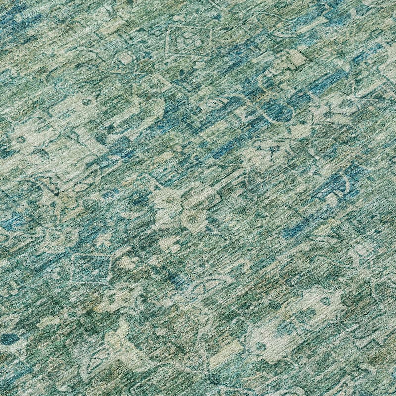 Machine Washable Indoor/ Outdoor Traditional Harmony Chantille Rug