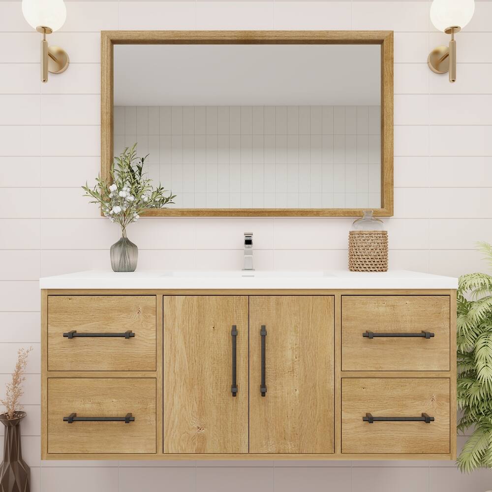 Victoria 48'' Wall-mounted Vanity with Reinforced Acrylic Sink - 47.5