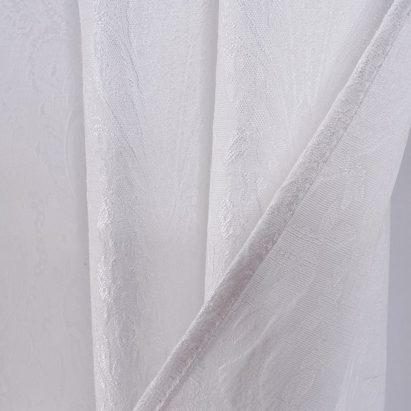Bridgeport Jacquard Window Curtain Panel 90" - Machine Wash