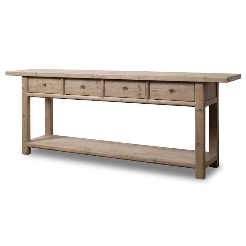Long Amalfi Console Table with 4 Drawers 90 inches