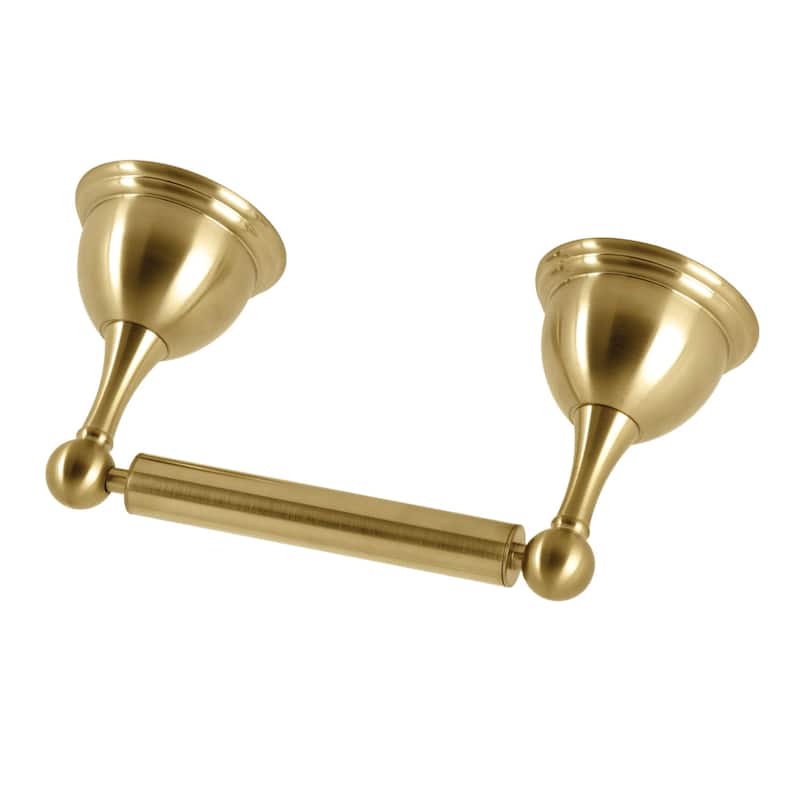 Restoration Toilet Paper Holder - Brushed Brass