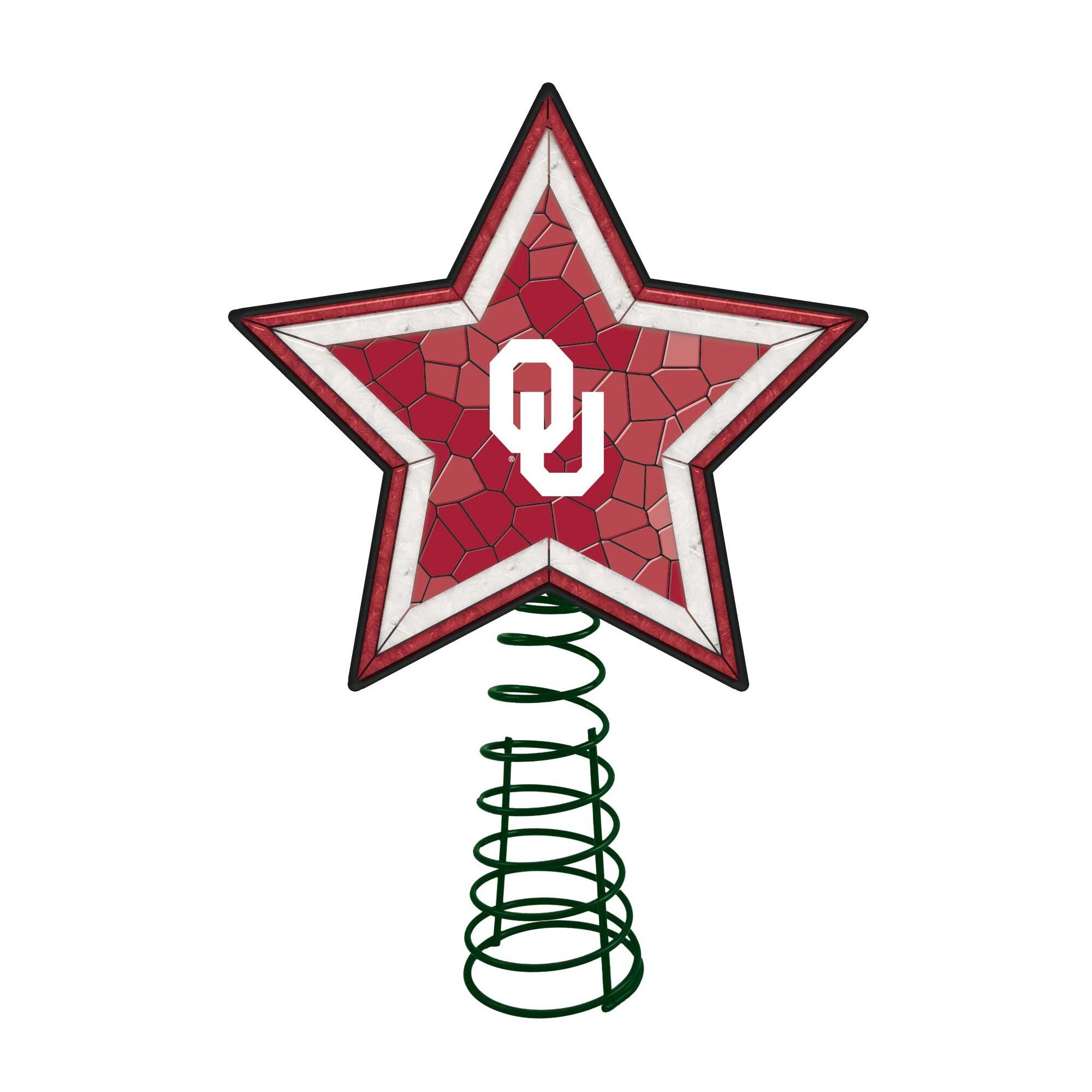 Shop 10 Lighted Red And White Star Ncaa Oklahoma Sooners Christmas Tree Topper N A Free Shipping Today Overstock 29561007