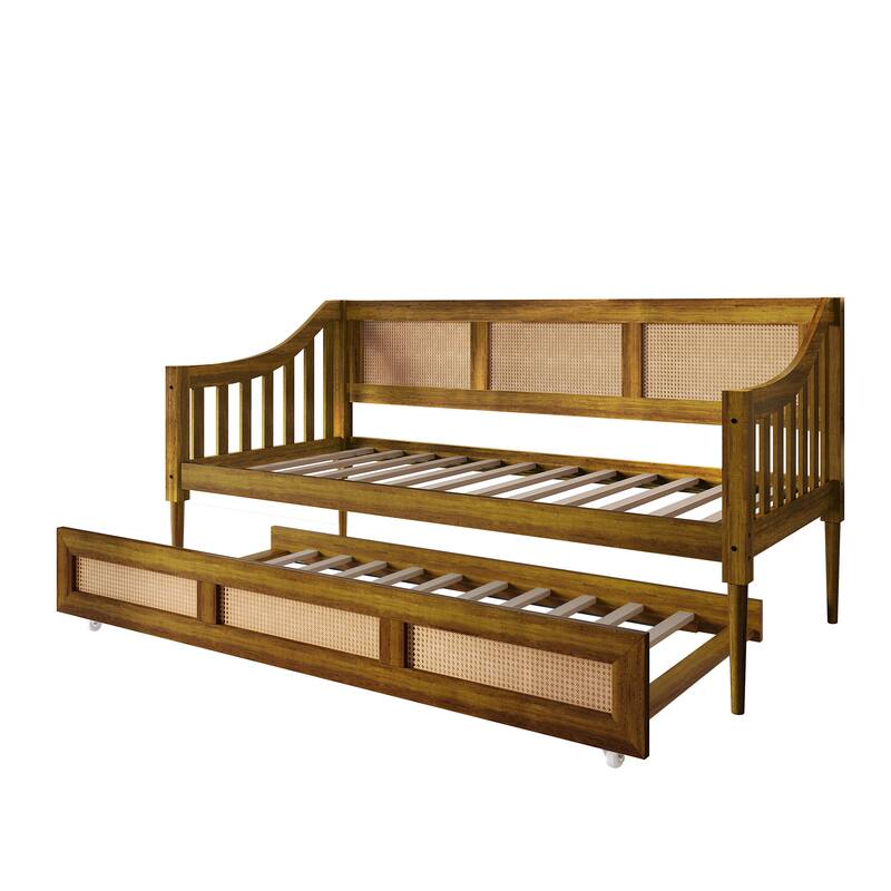 CraftPorch Modern Twin Daybed with Trundle