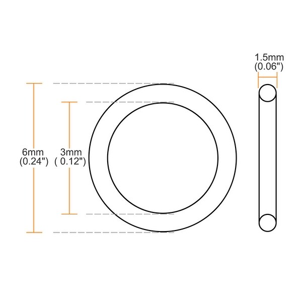 select inside dia, material, pack Gasket outside diameter 19mm thickness 4mm 