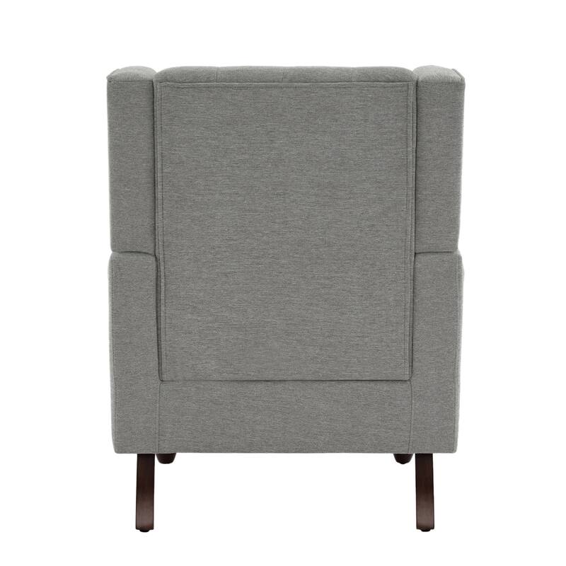Button-Tufted Accent Chair Wingback Armchair - 38"H