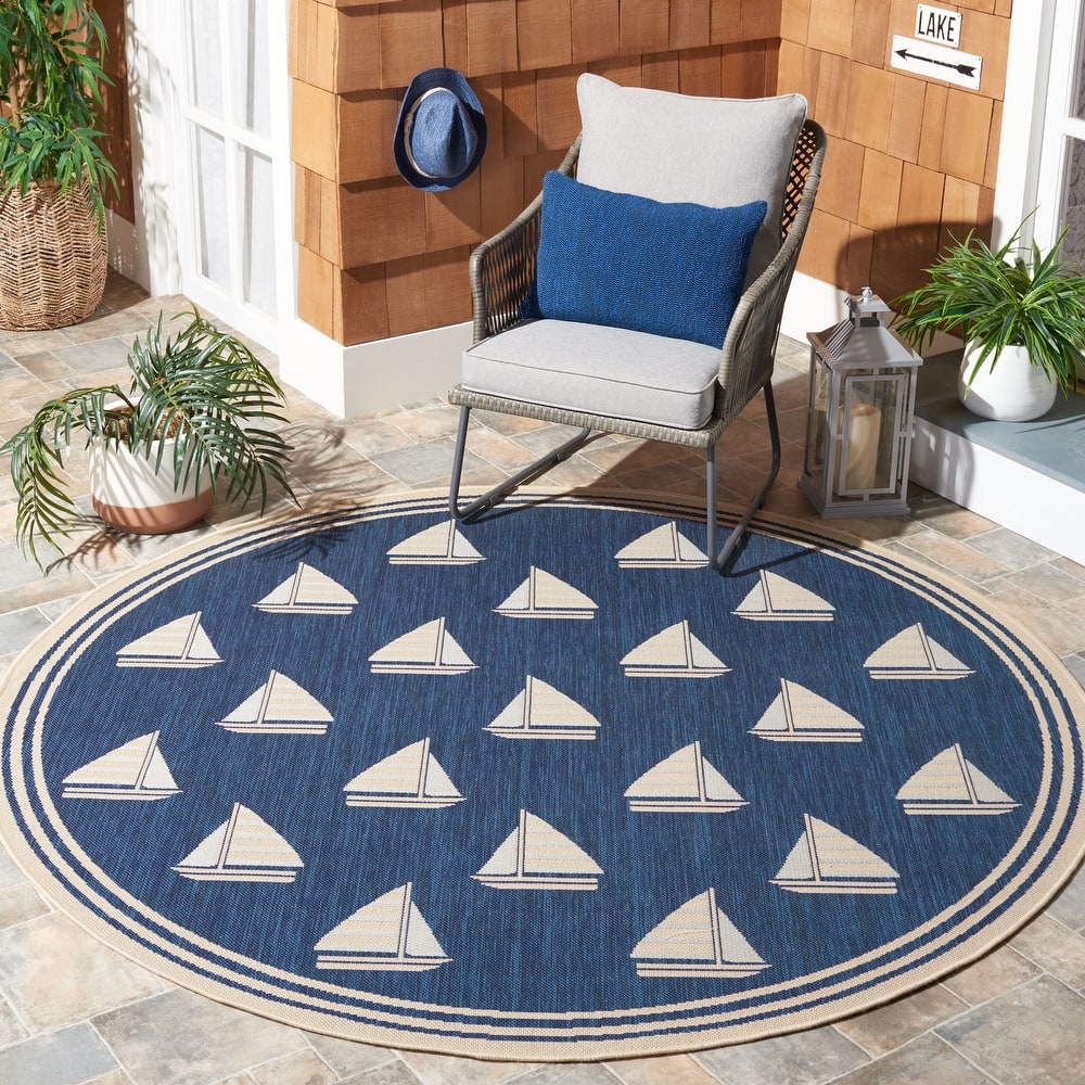 SAFAVIEH Courtyard Liljanka Indoor/ Outdoor Waterproof Patio Backyard Rug