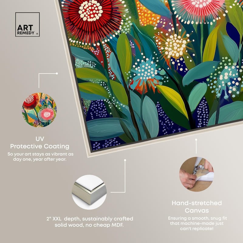 Vivid Flora I Canvas by Art Remedy