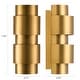 preview thumbnail 13 of 13, 2 - Light Steel Flush Mounted Ring Wall Sconce