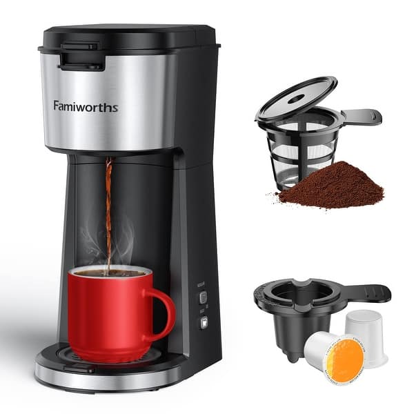 Single Serve Coffee Maker for K Cup & Ground Coffee, With Bold Brew, One  Cup Coffee Maker, 6 to 14 oz. Brew Sizes - Bed Bath & Beyond - 40376937