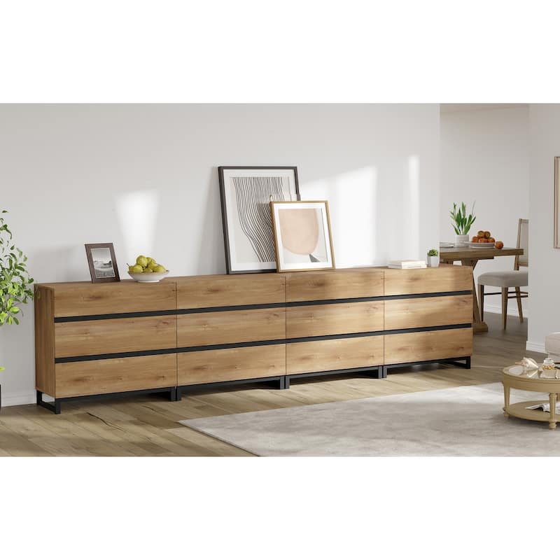 Dresser for Bedroom, Closet Organizers and Storage with Adjustable Shelves, Wooden Modern Dresser