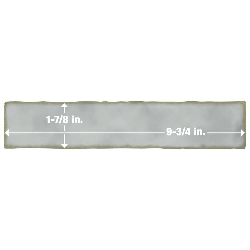 Merola Tile Hudson Studio Soho Brick Grey Eye 1-7/8" x 9-3/4" Ceramic Wall Tile