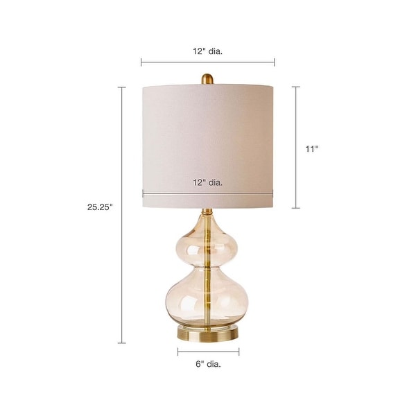 Ellipse glass outlet table lamp