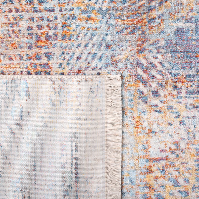 SAFAVIEH Vintage Persian Cass Modern Abstract Rug - Blue/Rust - 5' x 7' 6"