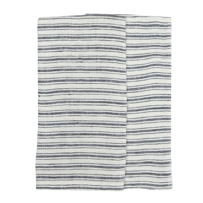 Caravan Boat Stripe Tea Towels Set of 2 - White and Blue
