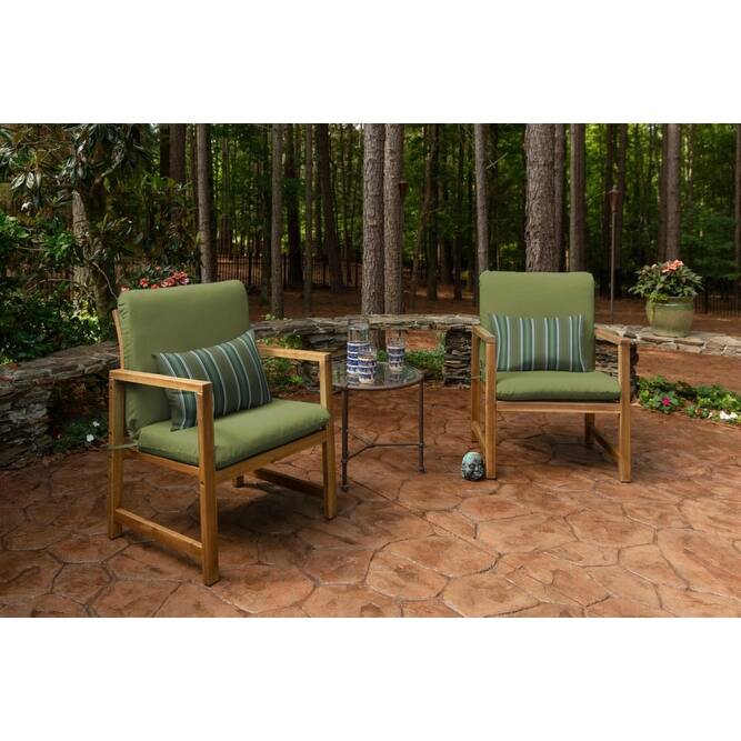Sunbrella® Solid Fabric 1-Piece Indoor/Outdoor Club Chair Cushion, 22"W x 44"L